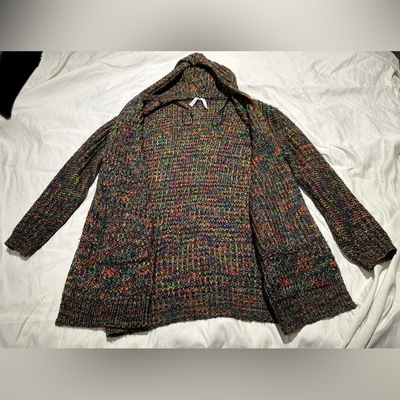 Dreamers: Women’s Hooded Open Front Cardigan- Size Medium - Picture 5 of 15